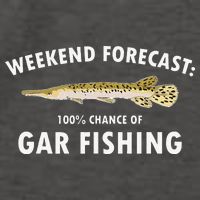 Funny Weekend Forecast Alligator Gar Fishing Vector Backpack