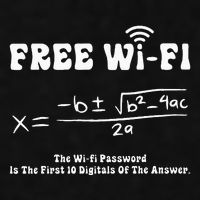 Free Wifi Funny 100 Days Of School Mathematics Calculation Ladies PosiCharge Tri-Blend Wicking Tank