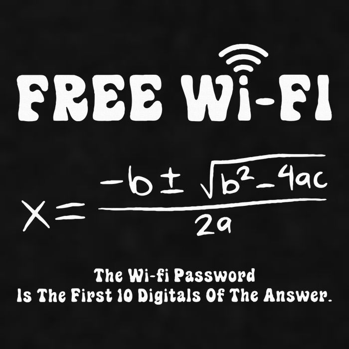 Free Wifi Funny 100 Days Of School Mathematics Calculation Ladies PosiCharge Tri-Blend Wicking Tank