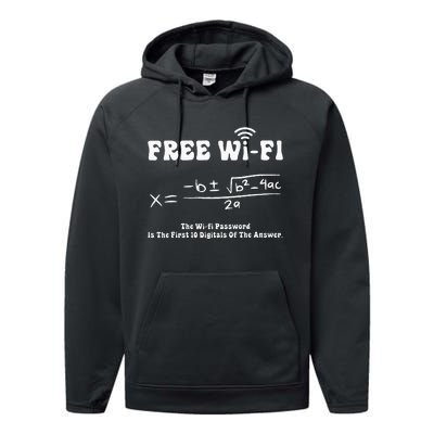 Free Wifi Funny 100 Days Of School Mathematics Calculation Performance Fleece Hoodie