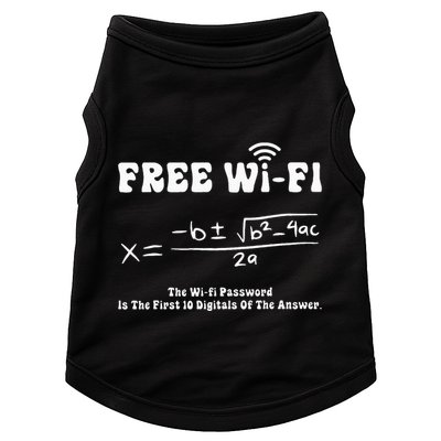 Free Wifi Funny 100 Days Of School Mathematics Calculation Doggie Tank