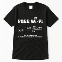 Free Wifi Funny 100 Days Of School Mathematics Calculation Tall T-Shirt