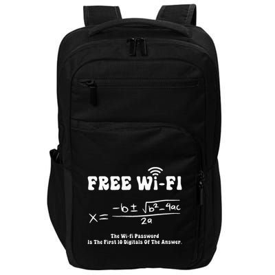 Free Wifi Funny 100 Days Of School Mathematics Calculation Impact Tech Backpack