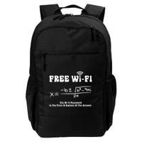 Free Wifi Funny 100 Days Of School Mathematics Calculation Backpack