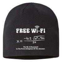 Free Wifi Funny 100 Days Of School Mathematics Calculation Sustainable Beanie