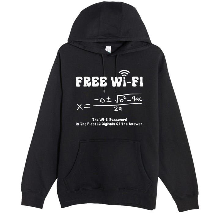 Free Wifi Funny 100 Days Of School Mathematics Calculation Premium Pullover Hoodie