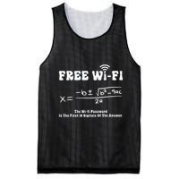 Free Wifi Funny 100 Days Of School Mathematics Calculation Mesh Reversible Basketball Jersey Tank