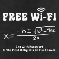 Free Wifi Funny 100 Days Of School Mathematics Calculation 25L Jumbo Tote