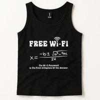 Free Wifi Funny 100 Days Of School Mathematics Calculation Tank Top
