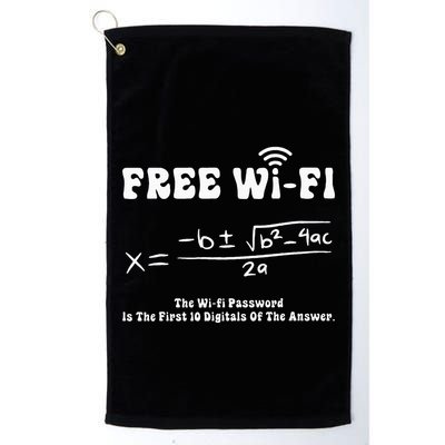 Free Wifi Funny 100 Days Of School Mathematics Calculation Golf Towel