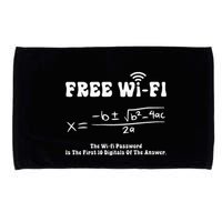 Free Wifi Funny 100 Days Of School Mathematics Calculation Microfiber Hand Towel