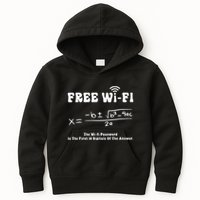 Free Wifi Funny 100 Days Of School Mathematics Calculation Kids Hoodie