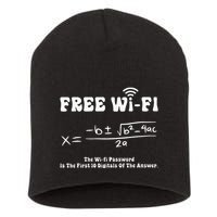 Free Wifi Funny 100 Days Of School Mathematics Calculation Short Acrylic Beanie
