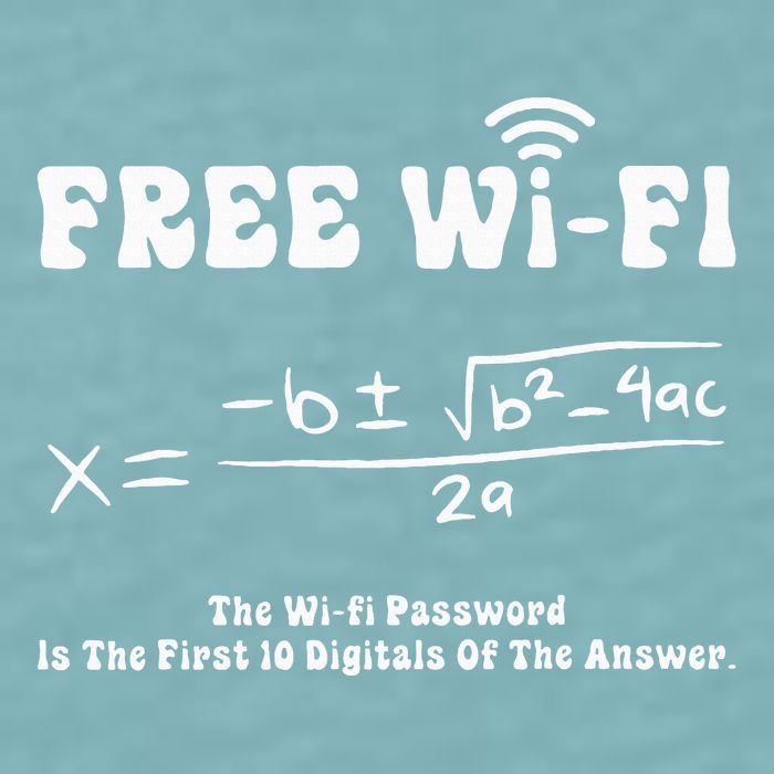 Free Wifi Funny 100 Days Of School Mathematics Calculation Sueded Cloud Jersey T-Shirt