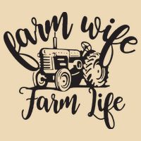 Farm Wife Farm Life Farmer Wife Zip Tote Bag