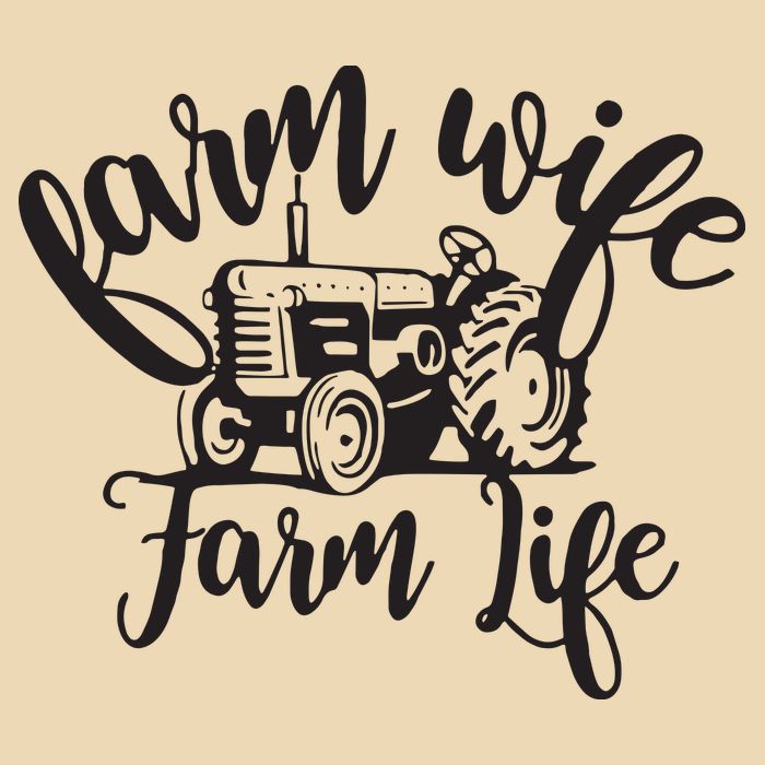 Farm Wife Farm Life Farmer Wife Zip Tote Bag