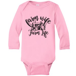 Farm Wife Farm Life Farmer Wife Baby Long Sleeve Bodysuit