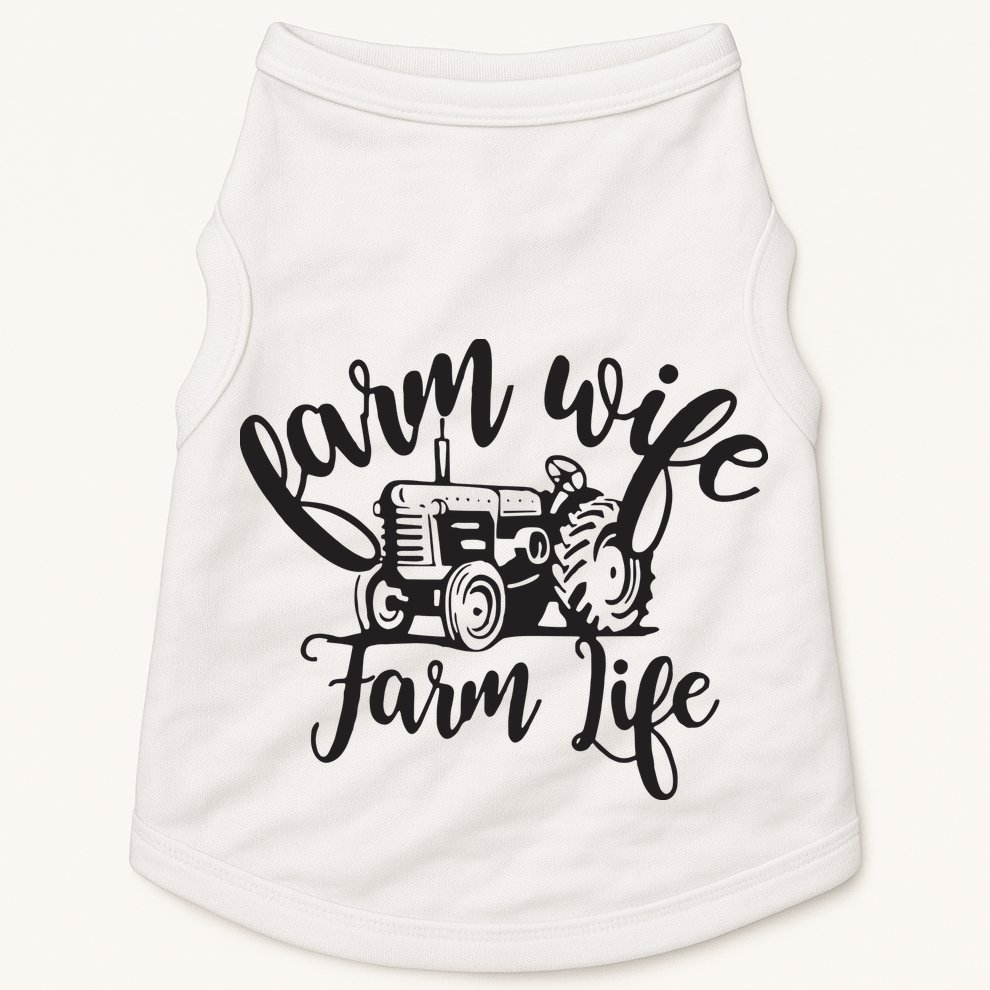 Farm Wife Farm Life Farmer Wife Doggie Tank