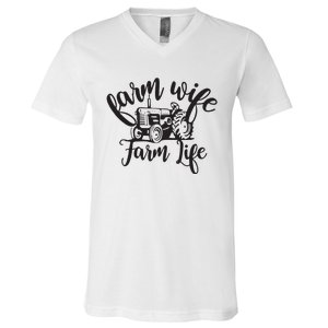 Farm Wife Farm Life Farmer Wife V-Neck T-Shirt