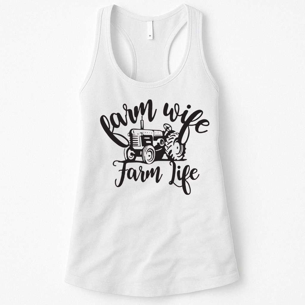 Farm Wife Farm Life Farmer Wife Womens Tank Top