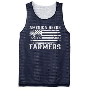 Farm With Flag America Needs Farmers Mesh Reversible Basketball Jersey Tank