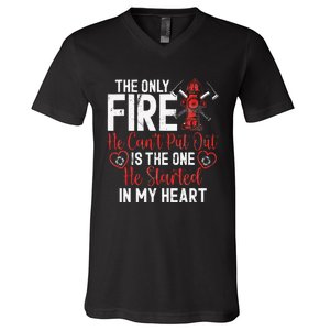 Firefighter Wife Fire Wife V-Neck T-Shirt