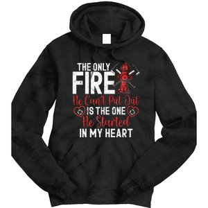 Firefighter Wife Fire Wife Tie Dye Hoodie