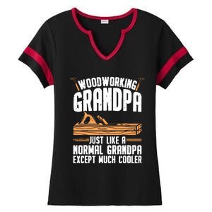 Funny Woodworking For Woodwork Grandpa Dad Men Woodworker Ladies Halftime Notch Neck Tee