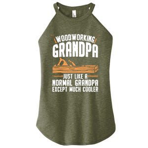 Funny Woodworking For Woodwork Grandpa Dad Men Woodworker Women's Perfect Tri Rocker Tank