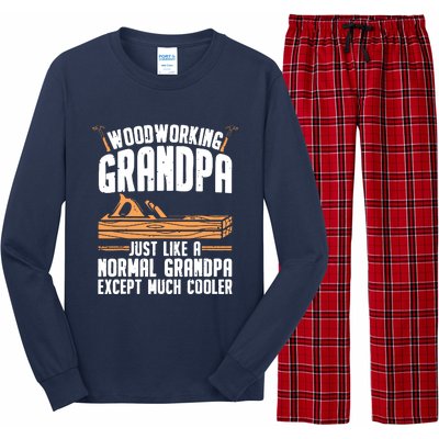 Funny Woodworking For Woodwork Grandpa Dad Men Woodworker Long Sleeve Pajama Set