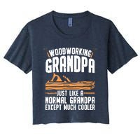 Funny Woodworking For Woodwork Grandpa Dad Men Woodworker Women's Crop Top Tee