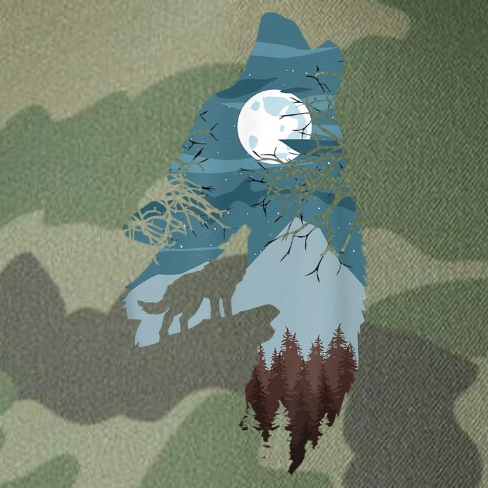 Forest With FullMoon And Cliff Of Silhouette Howling Legacy Tie Dye Trucker Hat