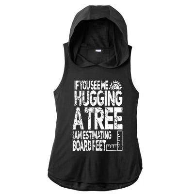 Funny Woodworking For Woodworkers Ladies PosiCharge Tri-Blend Wicking Draft Hoodie Tank