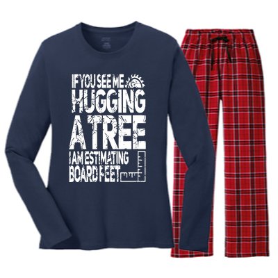 Funny Woodworking For Woodworkers Women's Long Sleeve Flannel Pajama Set 