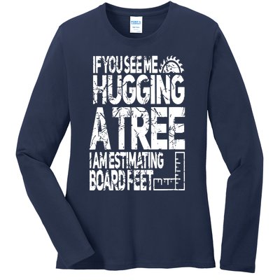 Funny Woodworking For Woodworkers Ladies Long Sleeve Shirt