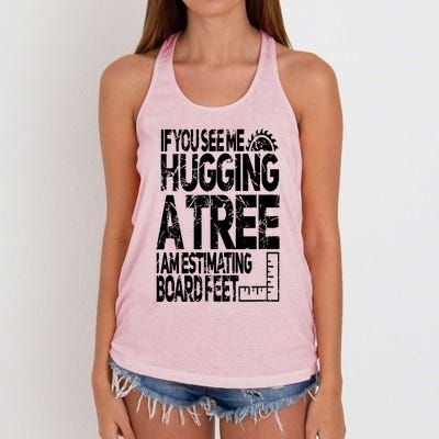 Funny Woodworking For Woodworkers Women's Knotted Racerback Tank