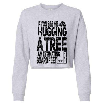 Funny Woodworking For Woodworkers Cropped Pullover Crew