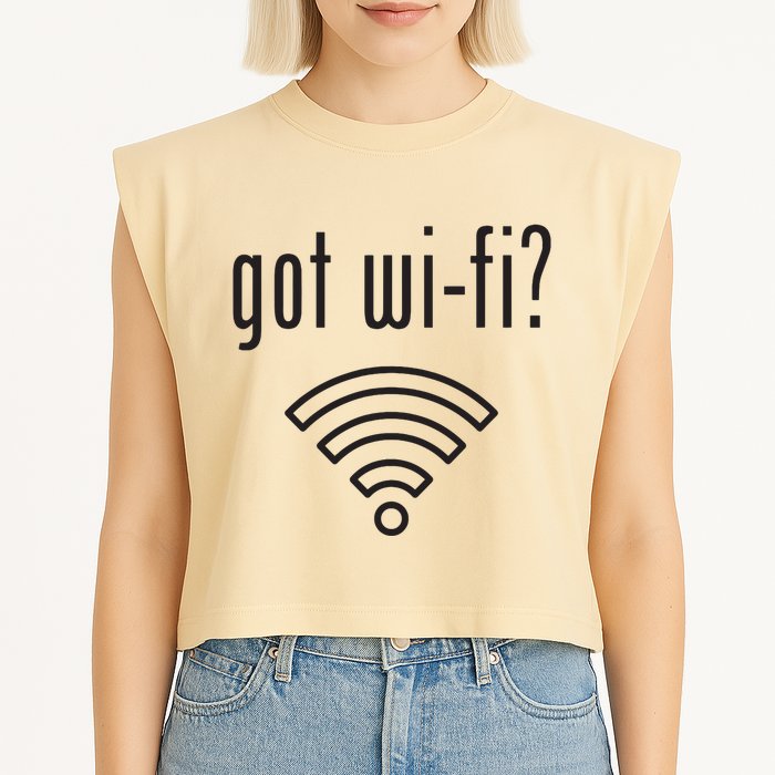 Funny Wifi For Internet Wifi Fan Got Wifi Garment-Dyed Women's Muscle Tee