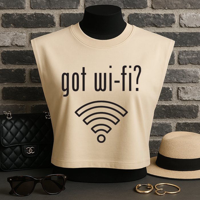 Funny Wifi For Internet Wifi Fan Got Wifi Garment-Dyed Women's Muscle Tee