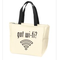 Funny Wifi For Internet Wifi Fan Got Wifi Zip Tote Bag
