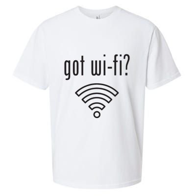 Funny Wifi For Internet Wifi Fan Got Wifi Sueded Cloud Jersey T-Shirt