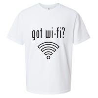 Funny Wifi For Internet Wifi Fan Got Wifi Sueded Cloud Jersey T-Shirt