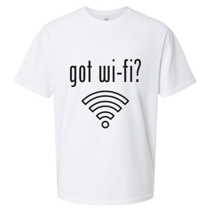 Funny Wifi For Internet Wifi Fan Got Wifi Sueded Cloud Jersey T-Shirt