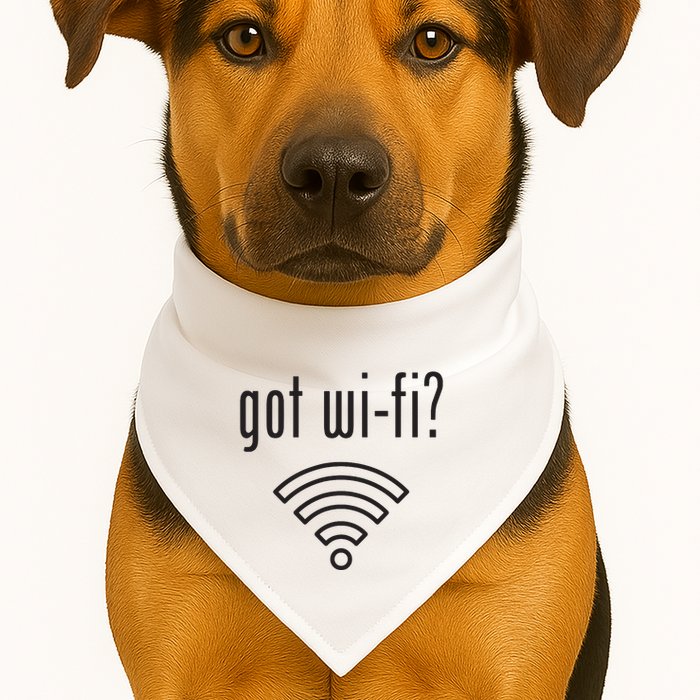 Funny Wifi For Internet Wifi Fan Got Wifi USA-Made Doggie Bandana