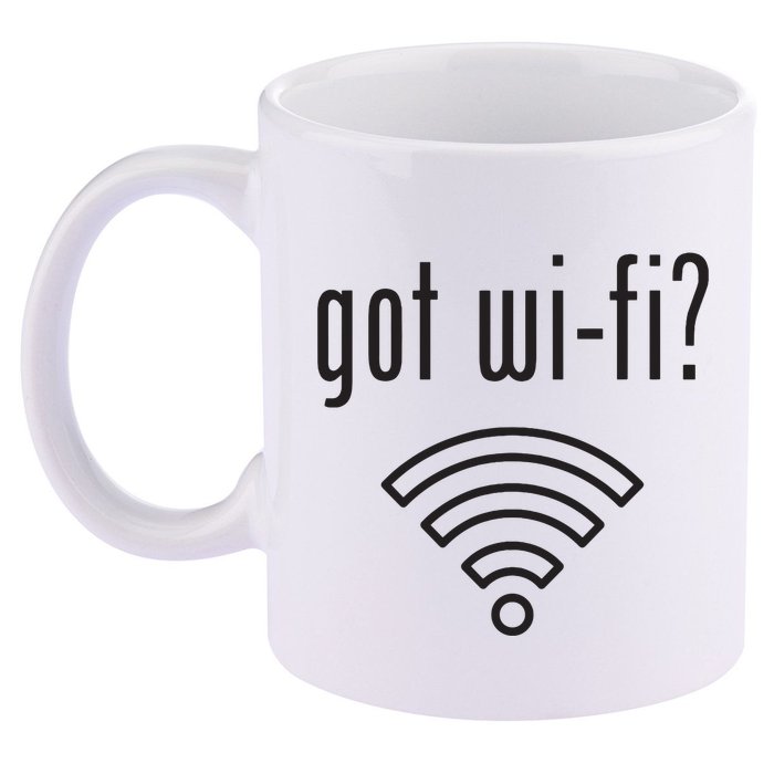 Funny Wifi For Internet Wifi Fan Got Wifi 11oz C Handle Ceramic Mug