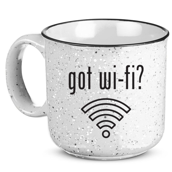 Funny Wifi For Internet Wifi Fan Got Wifi 15oz Campfire Ceramic Mug