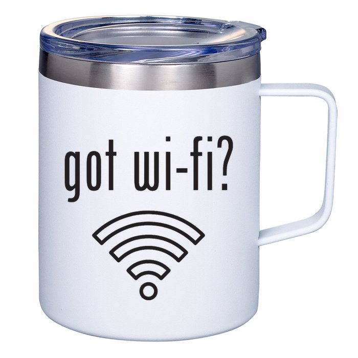 Funny Wifi For Internet Wifi Fan Got Wifi 12oz Stainless Steel Coffee Mug