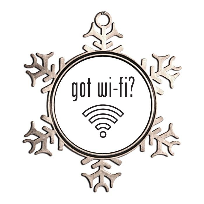 Funny Wifi For Internet Wifi Fan Got Wifi Metallic Star Ornament
