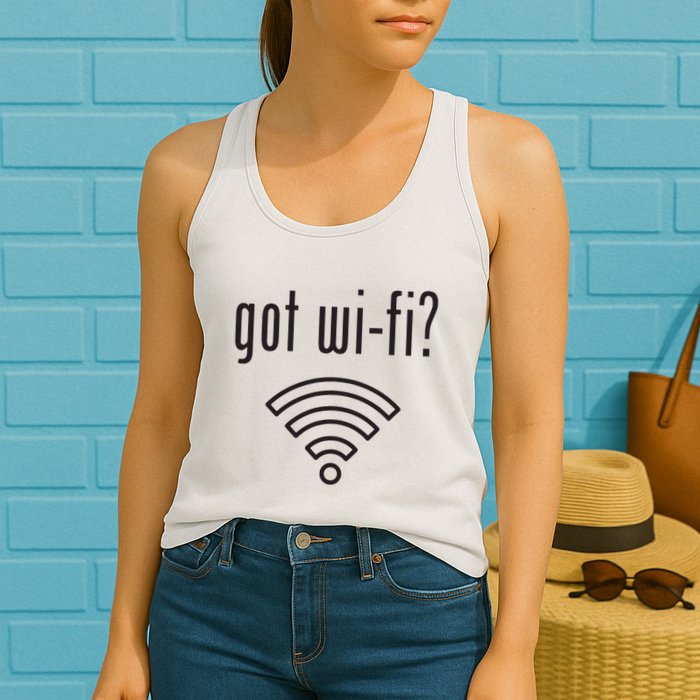 Funny Wifi For Internet Wifi Fan Got Wifi Womens Tank Top