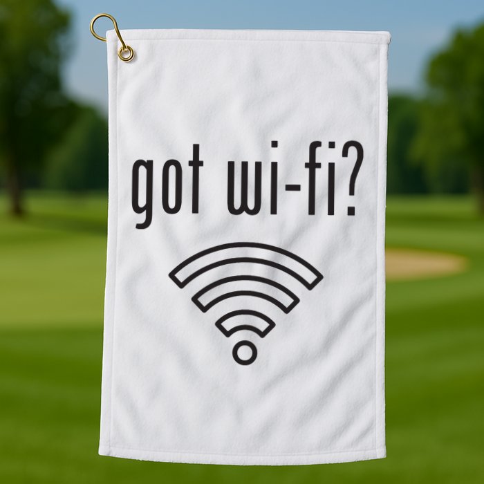Funny Wifi For Internet Wifi Fan Got Wifi Golf Towel